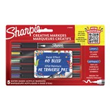 SHARPIE CREATIVE WATERBASED ACRYLIC MARKERS BRUSH TIP ASSORTED COLOURS PACK 5