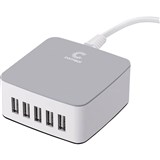 COMSOL 5 PORT USB DESKTOP CHARGER 8A 40W GREY