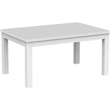 OLG AXIS COFFEE TABLE 900 X 600MM WHITE FRAME WHITE TOP