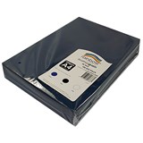 RAINBOW BACK BINDING BOARD LEATHER GRAIN 350GSM 100 SHEETS DARK BLUE