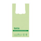 BIOPAK BIOPLASTIC BAGS WITH HANDLE 8L PACK 100
