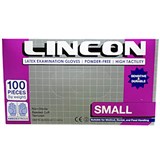 LINCON LATEX EXAMINATION GLOVES SMALL CREAM CARTON 1000