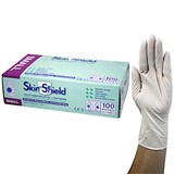 SKIN SHIELD LATEX EXAMINATION GLOVES SMALL CREAM CARTON 1000