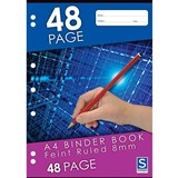 SOVEREIGN BINDER BOOK 8MM RULED A4 48 PAGES A4