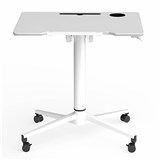 OLG SPRINT FLIP TABLE PODIUM WITH GAS HEIGHT ADJUSTMENT 800 X 600 X 6951055MM WHITE