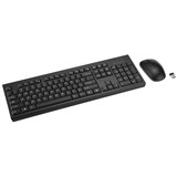 KENSINGTON KM270 EQ RECHARGEABLE WIRELESS KEYBOARD DESKTOP SET FULLSIZE BLACK