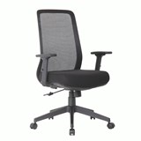 CALI EXECUTIVE TASK CHAIR MESH BACK WITH BLACK FABRIC SEAT