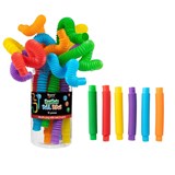 SENSORY SPROUTS RAINBOW PULL PIPES ASSORTED SET 12
