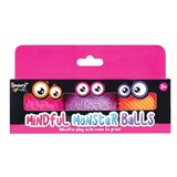SENSORY SPROUTS MINDFUL MONSTER BALLS IN A PINK BOX ASSORTED SET 3