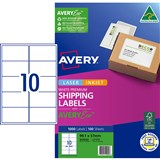 AVERY 959000 PREMIUM SHIPPING LABELS WITH AVERYECO 10UP WHITE 100 SHEETS