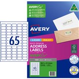 AVERY 952006 PREMIUM SHIPPING LABELS WITH AVERYECO 65UP WHITE 20 SHEETS