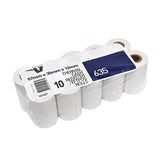 VICTORY PAPER THERMAL ROLL 1 PLY 57 X 35 X 12MM WHITE PACK 10