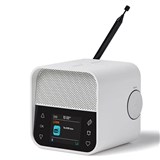 LEXON OSLO DAB  FM ALARM CLOCK RADIO  BLUETOOTH SPEAKER  WIRELESS CHARGER WHITE