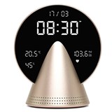 LEXON CONIC RADIO ALARM CLOCK WITH FM  BUILTIN BLUETOOTH SPEAKER GOLD