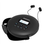 MAJORITY OAKCASTLE CD100 BLUETOOTH PORTABLE CD PLAYER BLACK