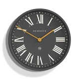 NEWGATE MR BUTLER WALL CLOCK MOONSTONE GREY REVERSE DIAL