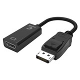 COMSOL DISPLAYPORT MALE TO HDMI FEMALE ADAPTER 20CM BLACK