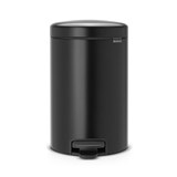 BRABANTIA PEDAL BIN NEWICON 12L MATT BLACK