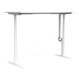 BURO SYNTRA HEIGHT ADJUSTABLE DESK 1800 X 750MM WHITE FRAME