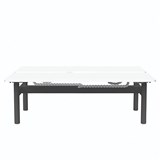 BURO SYNTRA HEIGHT ADJUSTABLE DESK BACK TO BACK 1500 X 750MM BLACK FRAME