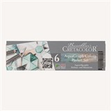 CRETACOLOR AQUAGRAPH TINTED GRAPHITE PENCILS WATERSOLUBLE PACK 6