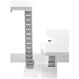 BURO CABLE SPINE FOR BURO SYNTRA BACKTOBACK DESKS WHITE