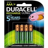 DURACELL BATTERIES RECHARGEABLE PRECHARGED AAA 800MAH PACK 2